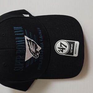 '47 Black Super Bowl LVII Eagles Cap